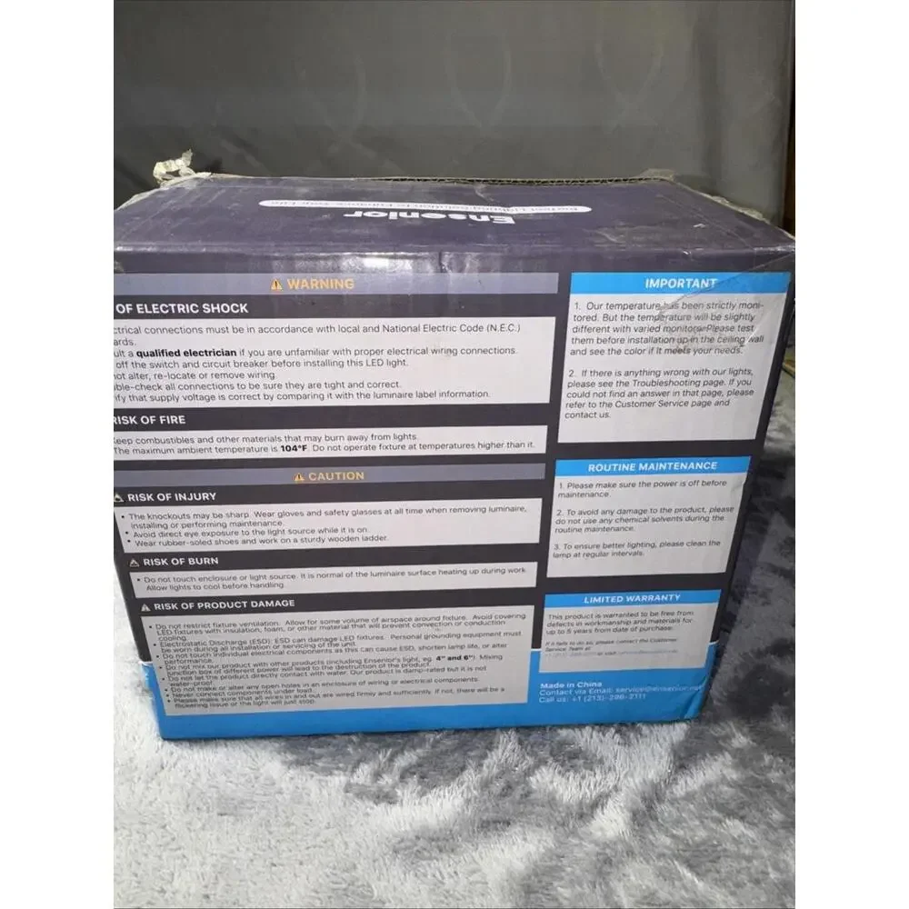 Ensenior 4 Pack 6 Inch 5000k LED Recessed Light, Dimmable, Daylight